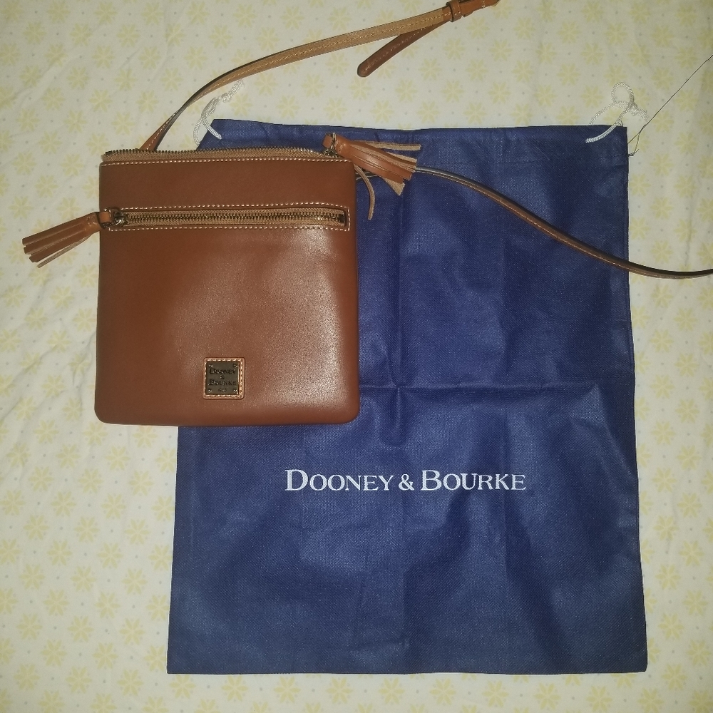 Dooney & Bourke Double Zip Tassel Crossbody Handbag